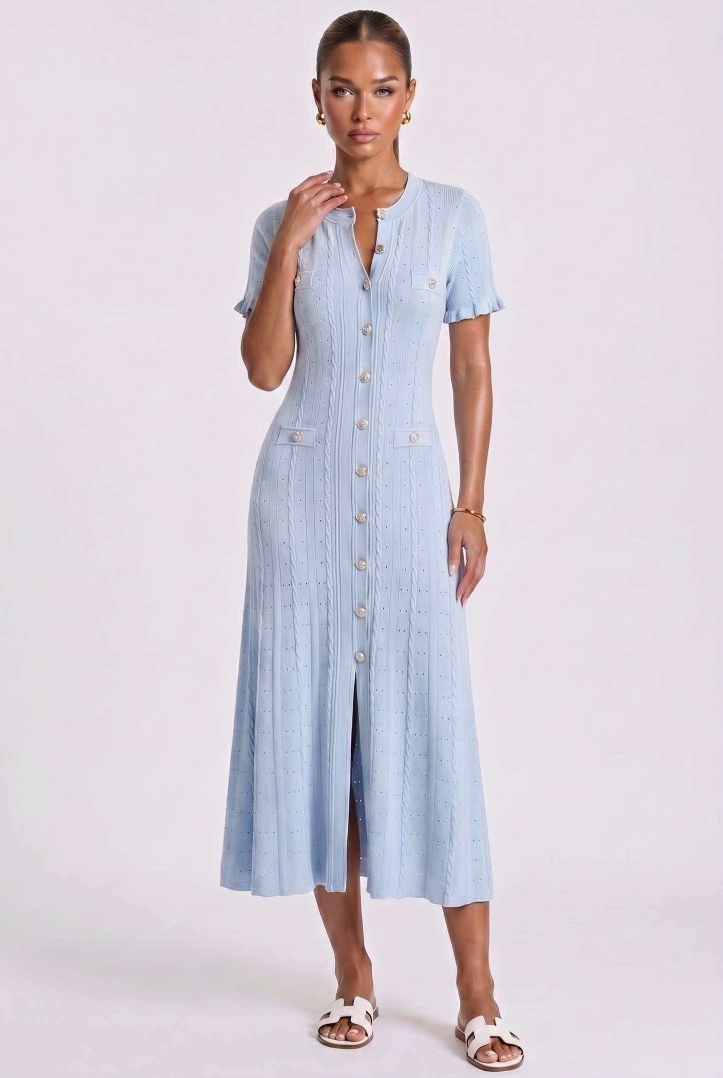 Aria Maxikleid - Hellblau