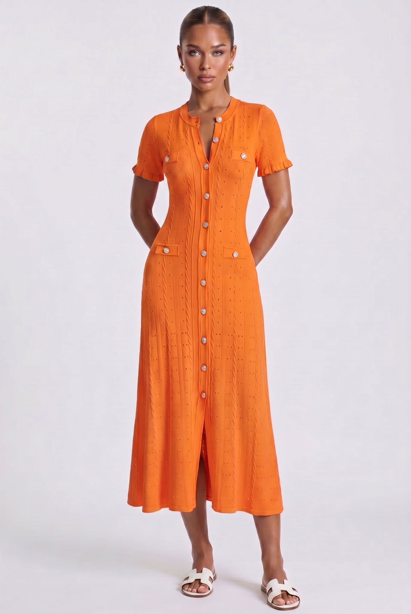 Aria Maxikleid - Orange