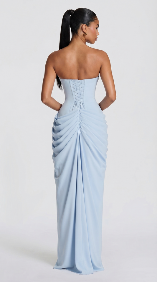 Nayla Maxikleid - Hellblau