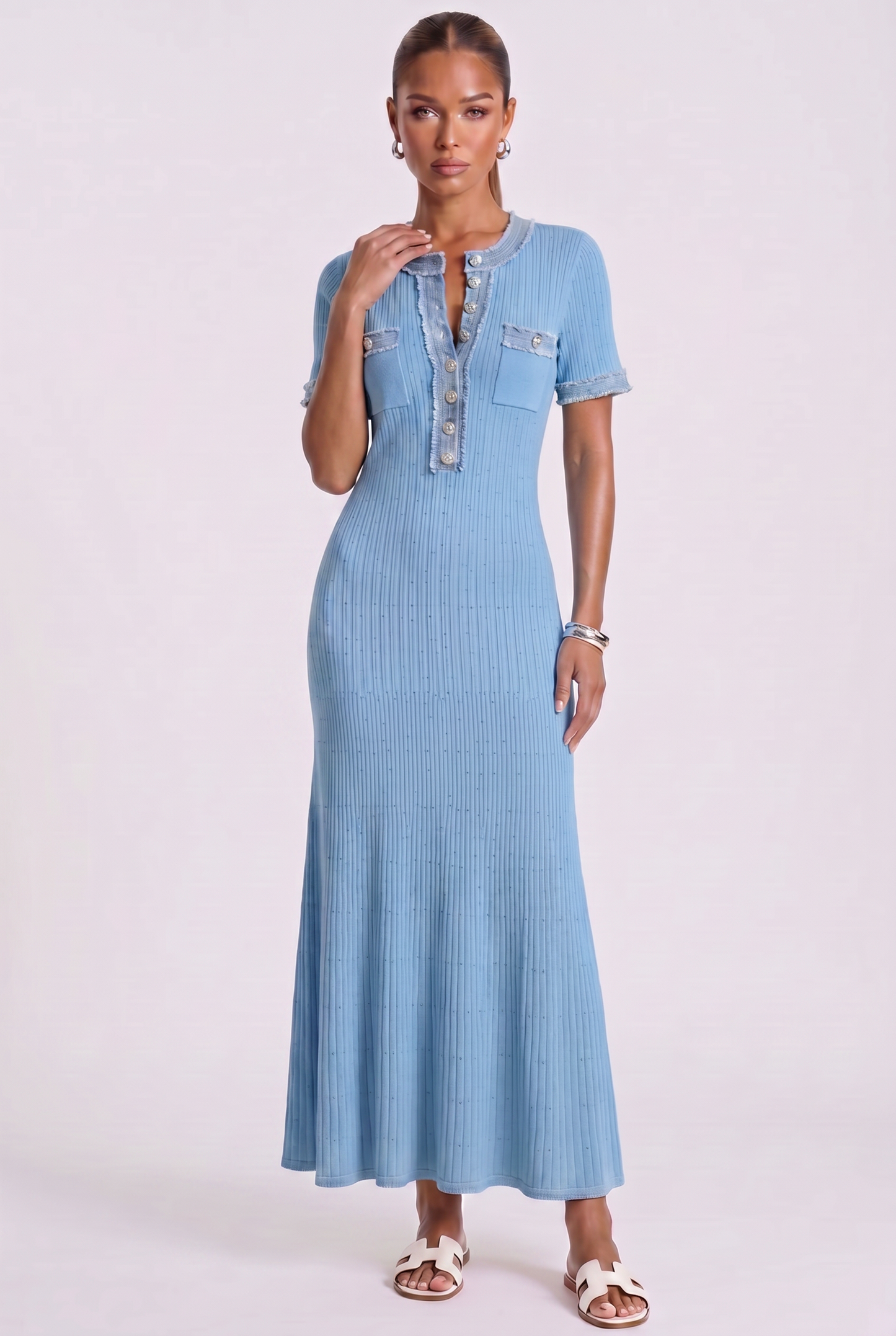 Siera Maxikleid - Blau