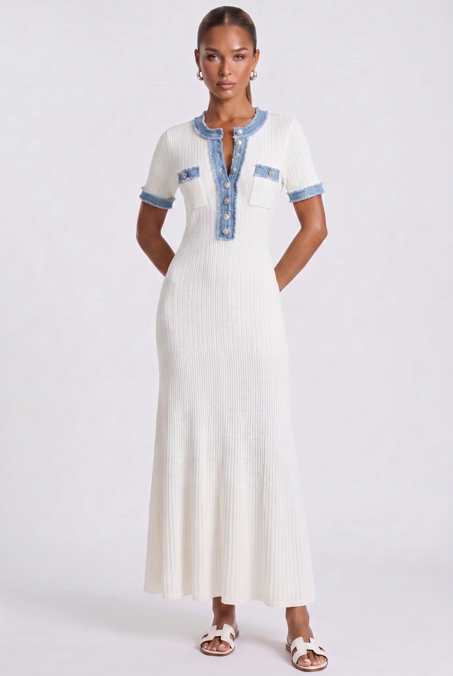Siera Maxikleid - Weiß