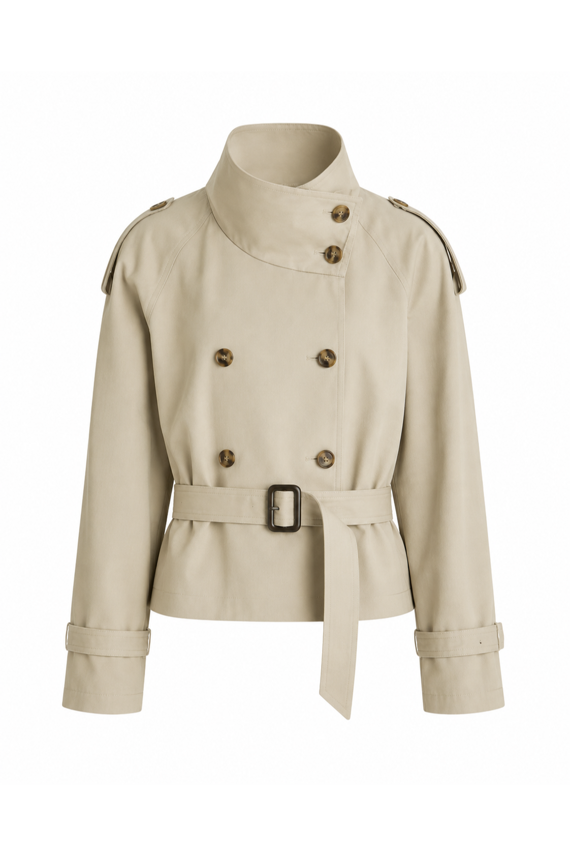 Marlen Short Trenchcoat - Beige
