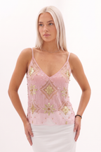 Adeline Cami Top - Baby Pink