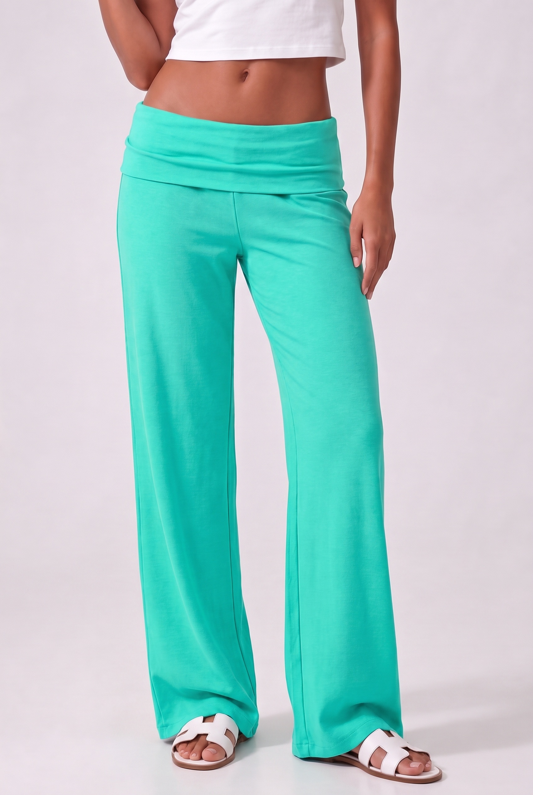 Baggy Yoga Pants - Turquoise
