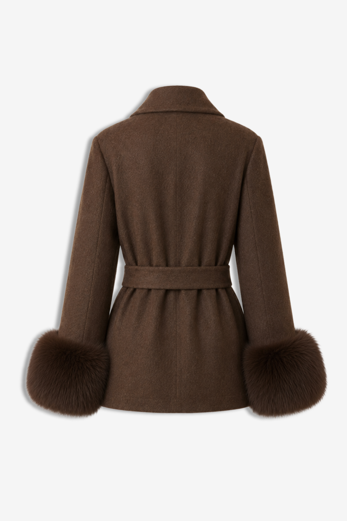 Elin Belted Jacket - Brown