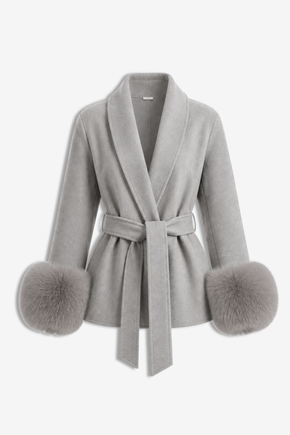 Elin Belted Jacket - Grey