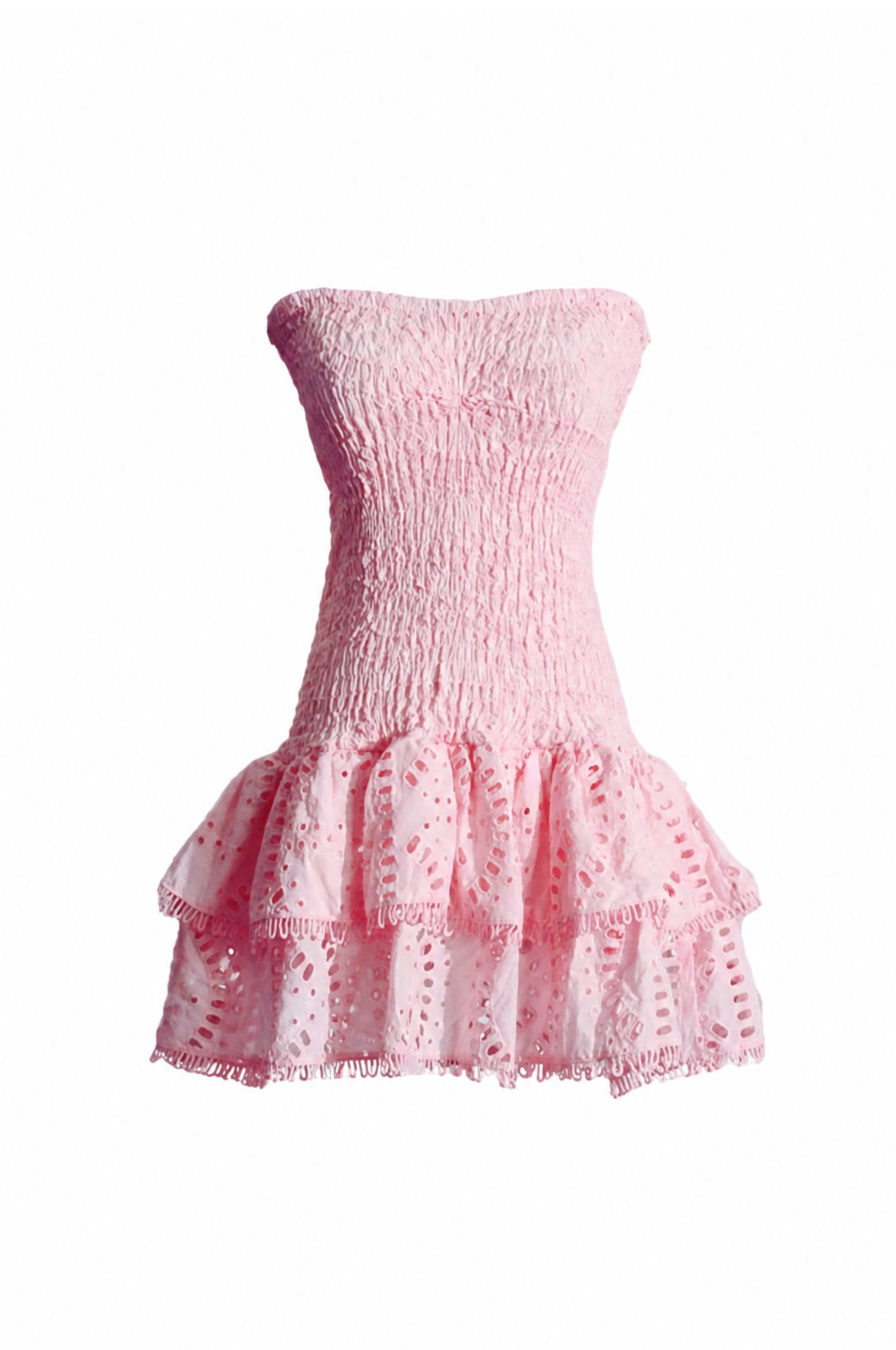 Lia Ruffle Mini Dress - Light Pink