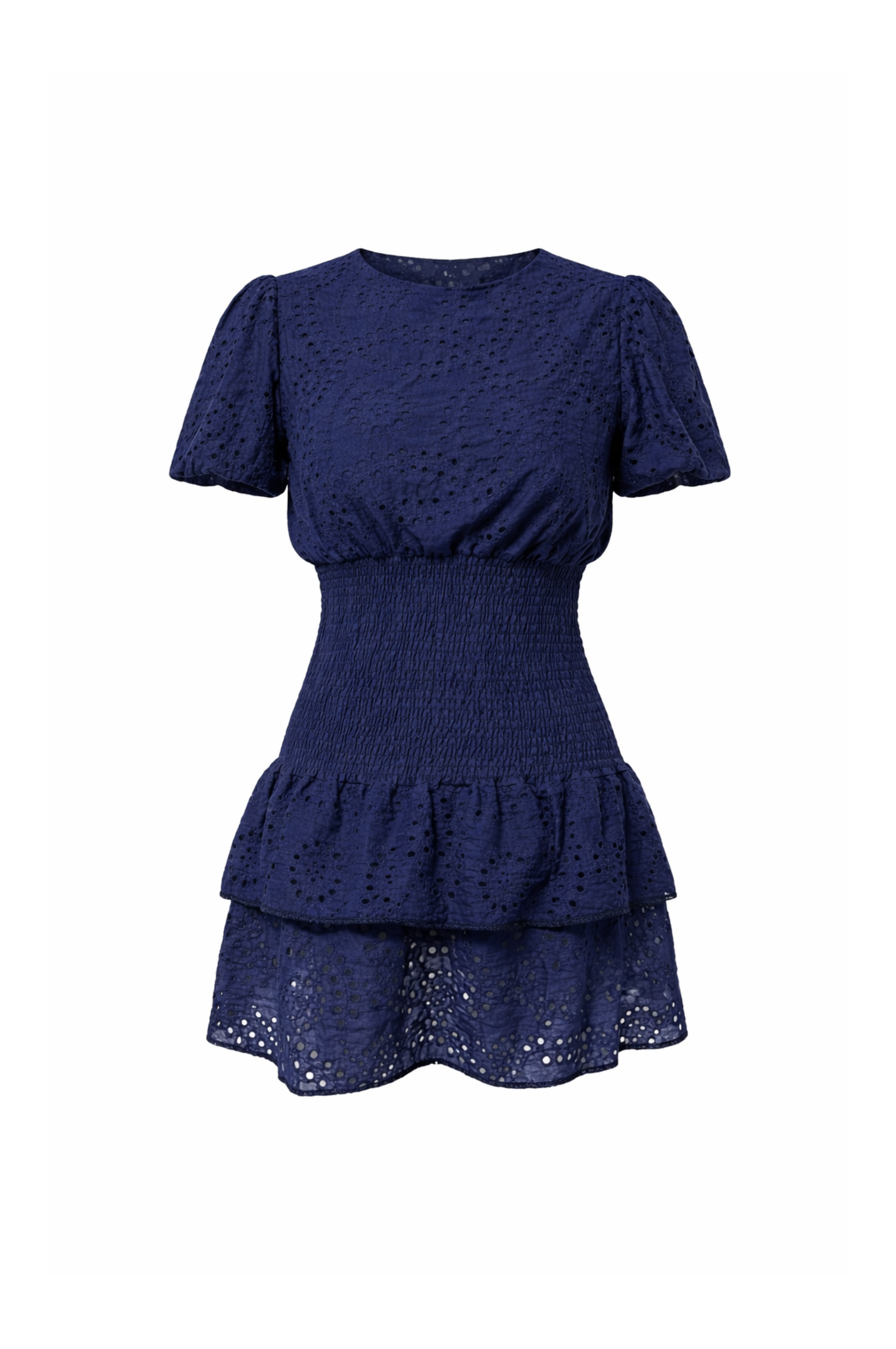 Mila Puff Sleeve Mini Dress - Navy