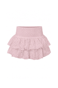 Nina Eyelet Mini Skirt - Blush