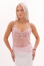 Seraphine Cami Top - Baby Pink