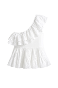 Sienna One-Shoulder Top - White