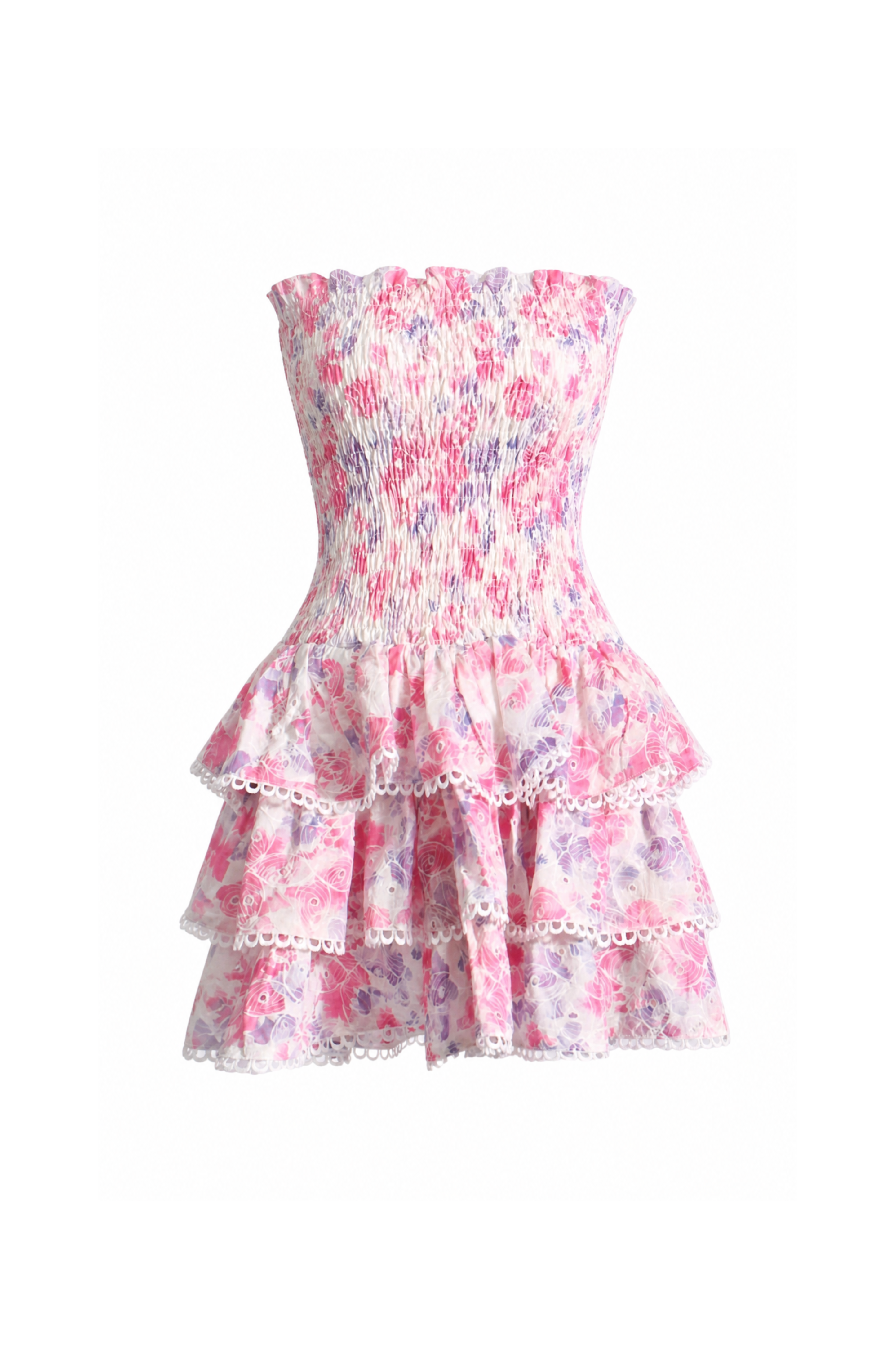Skye Tiered Ruffle Mini Dress - Lilac