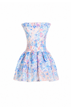 Skye Tiered Ruffle Mini Dress - Sky