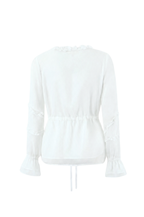 Talia Ruffle Blouse - White