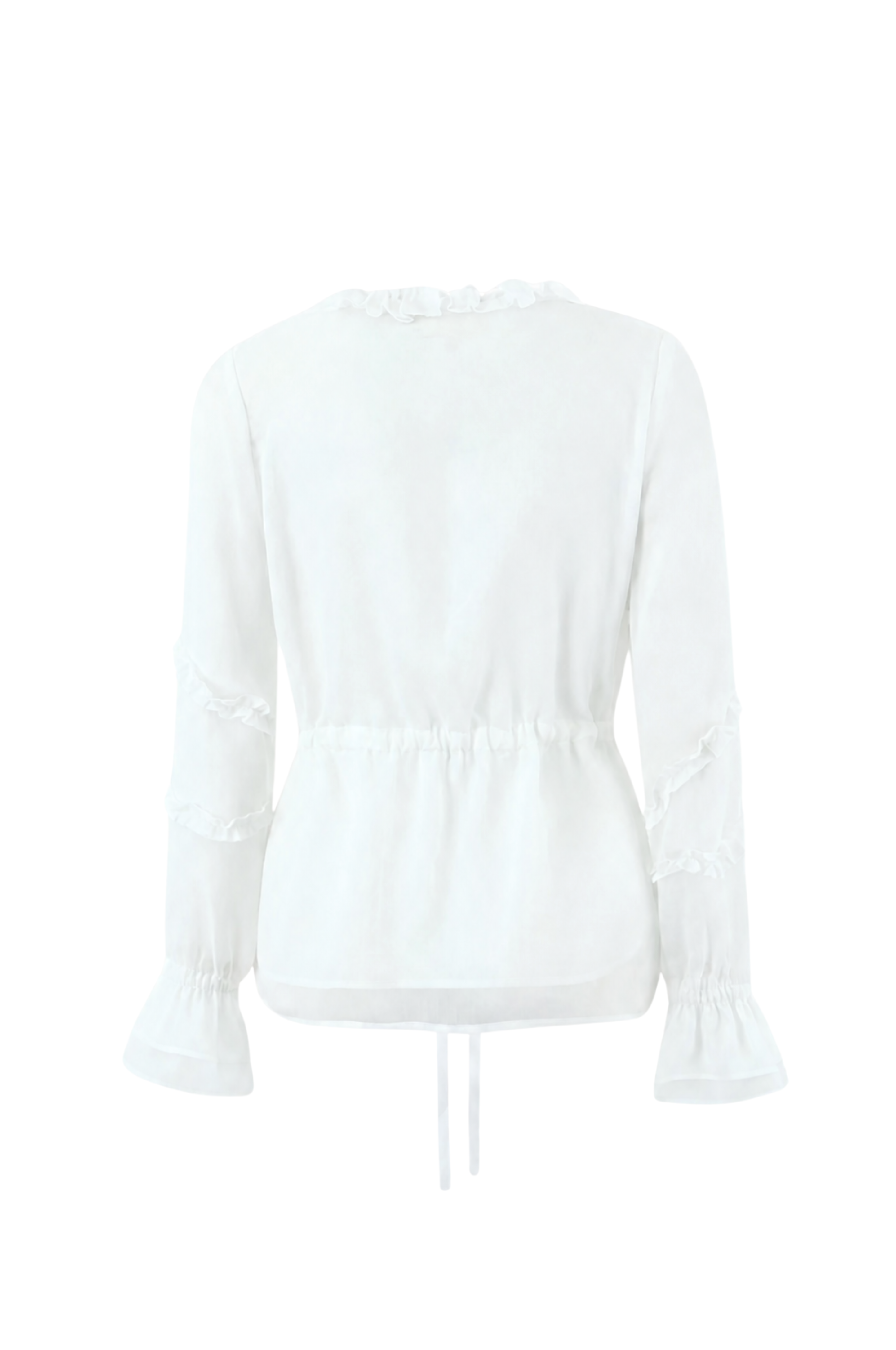 Talia Ruffle Blouse - White