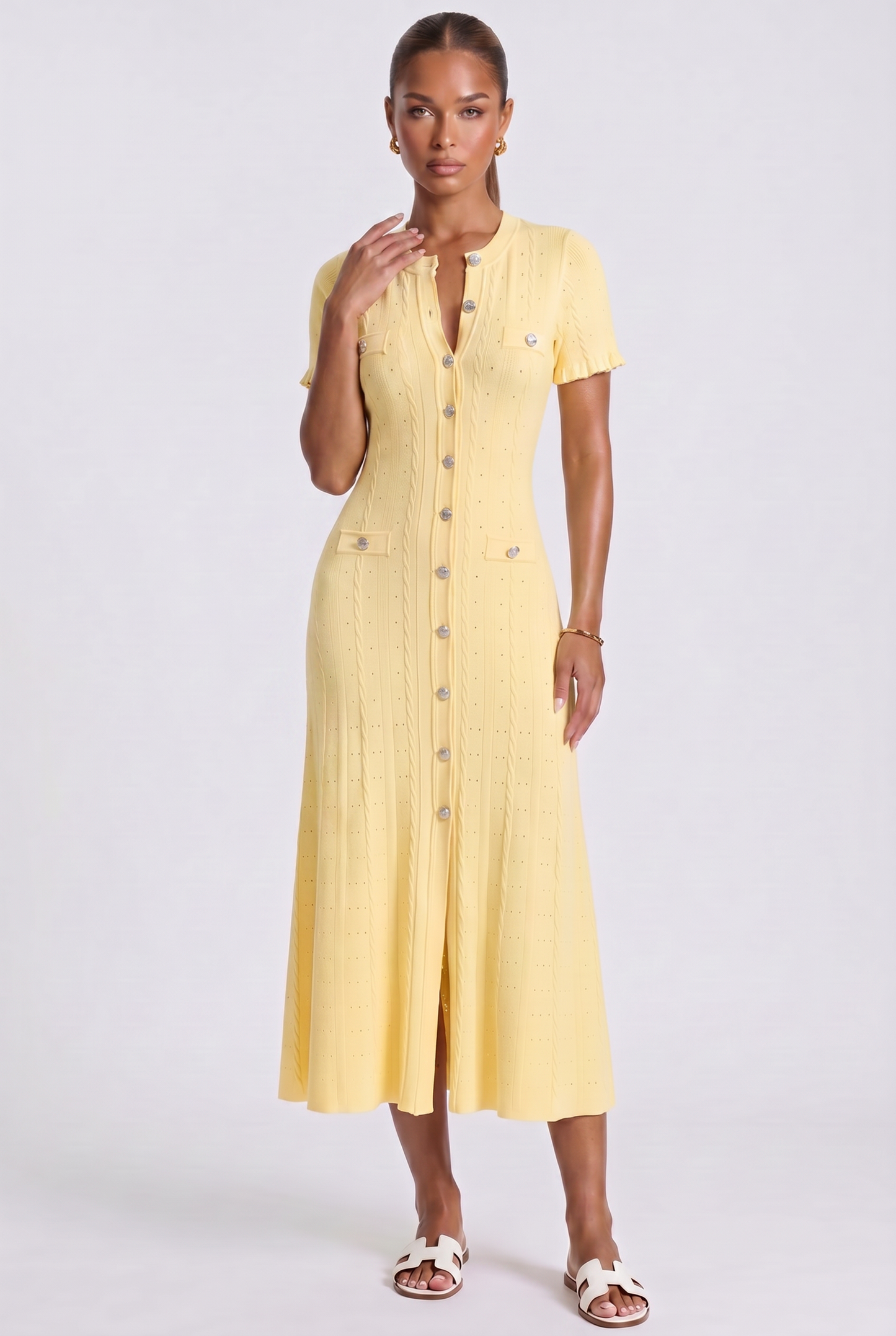 Aria Maxikleid - Lemon