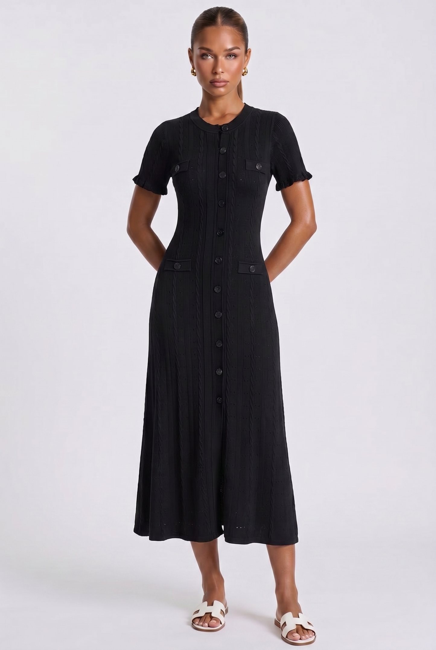 Aria Maxikleid - Schwarz