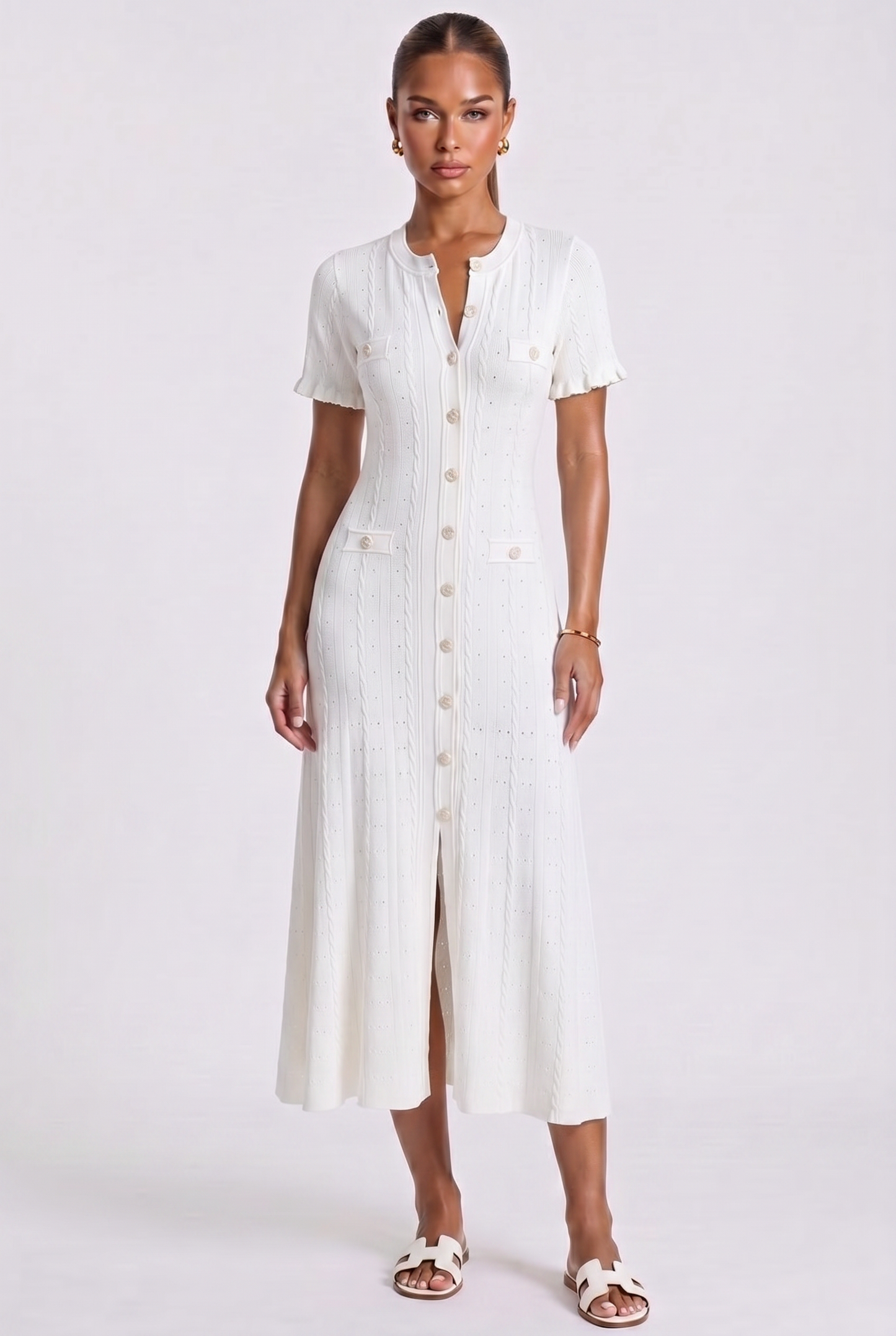 Aria Maxikleid - Weiß