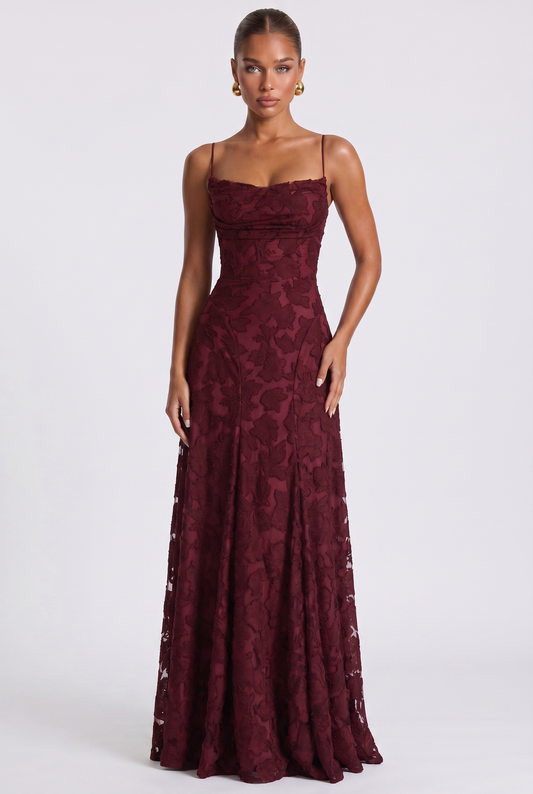 Aurelia Maxikleid - Cherry