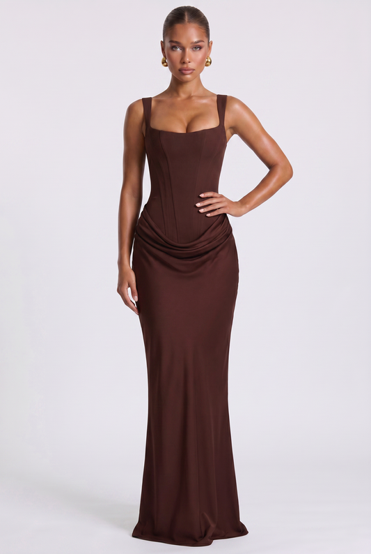 Dalia Maxikleid - Braun