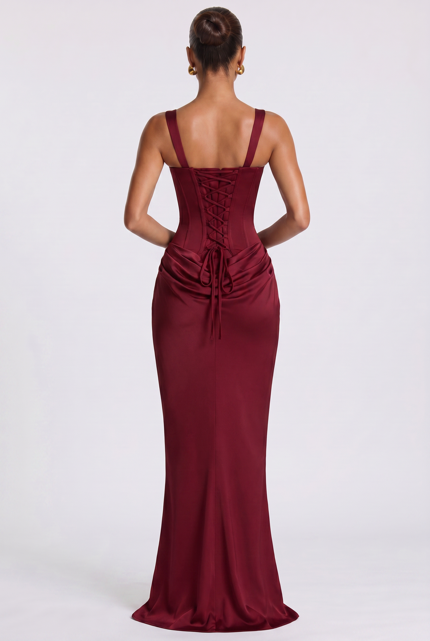 Dalia Maxikleid - Weinrot