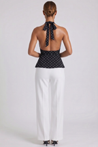 Elise Halter Top - Black