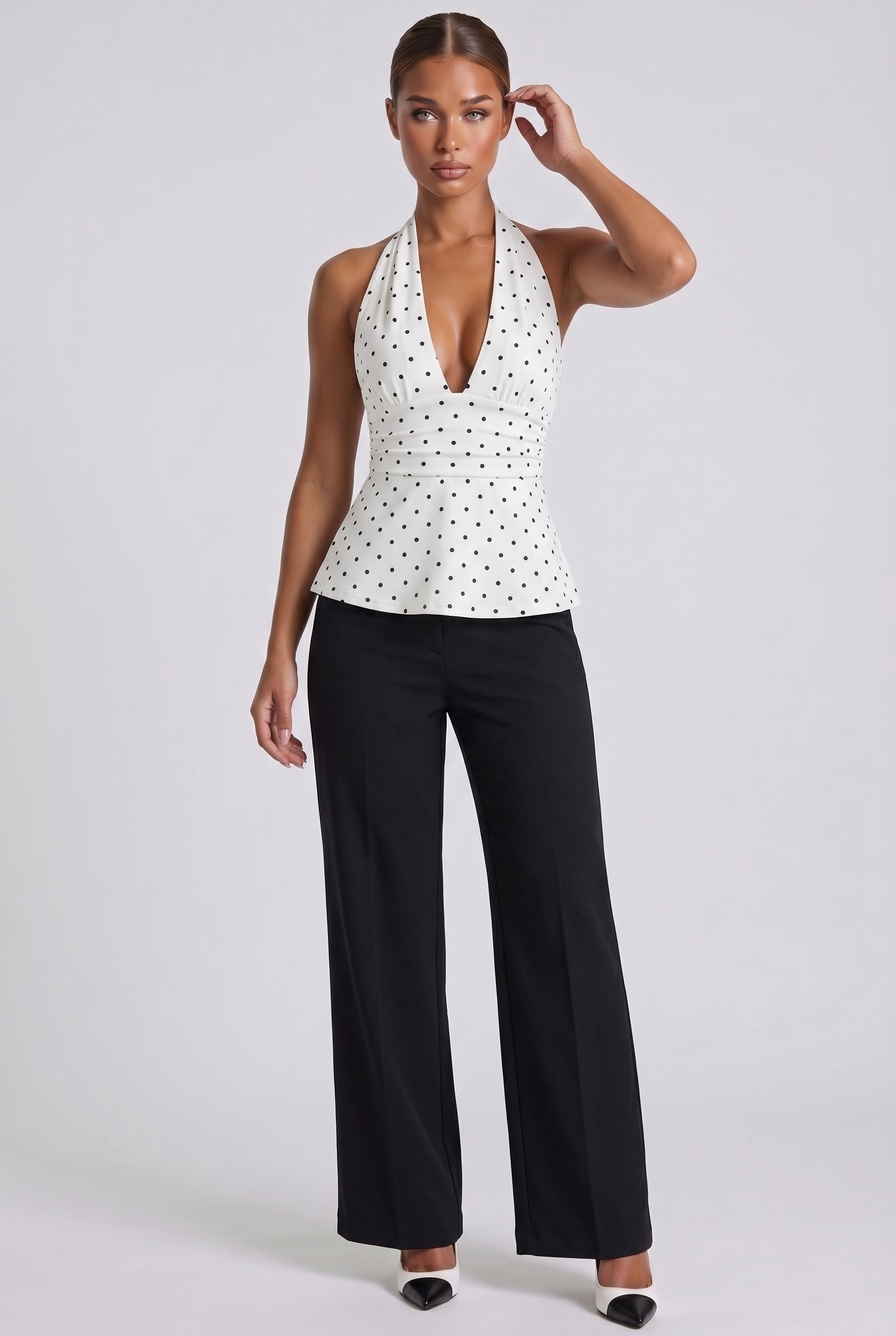 Elise Halter Top - White