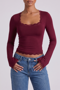 Elodie Longsleeve - Winered