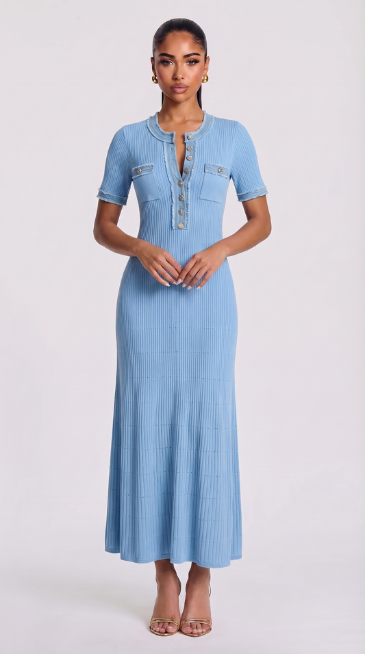 Siera Maxikleid - Blau