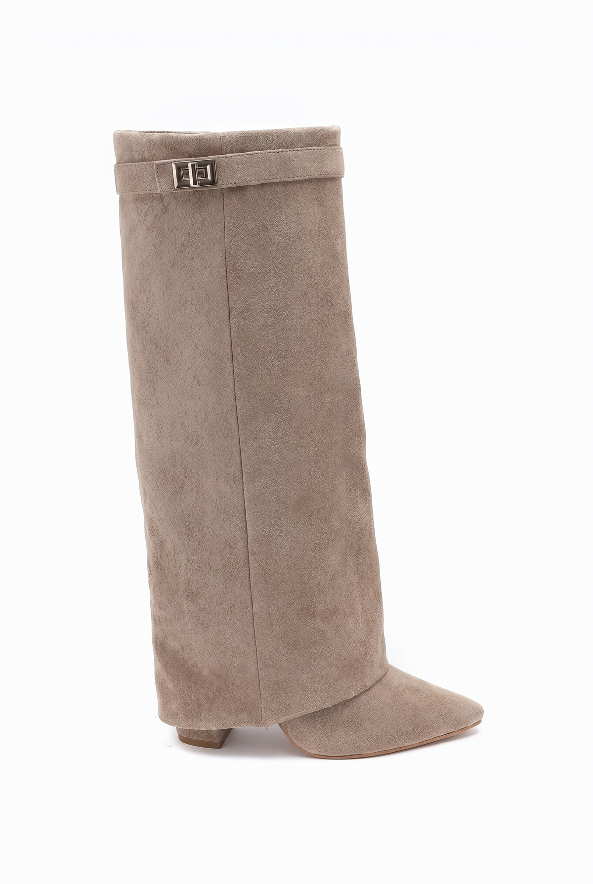 Liva Suede Boots - Beige