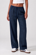 Linen Pants - Navy