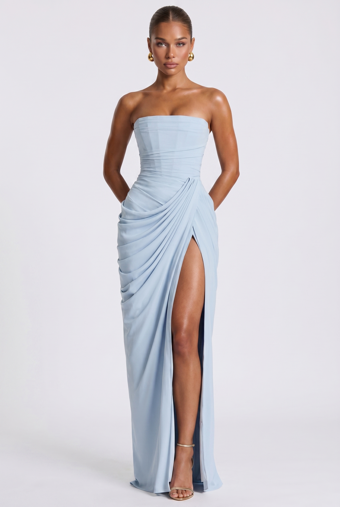 Nayla Maxikleid - Hellblau