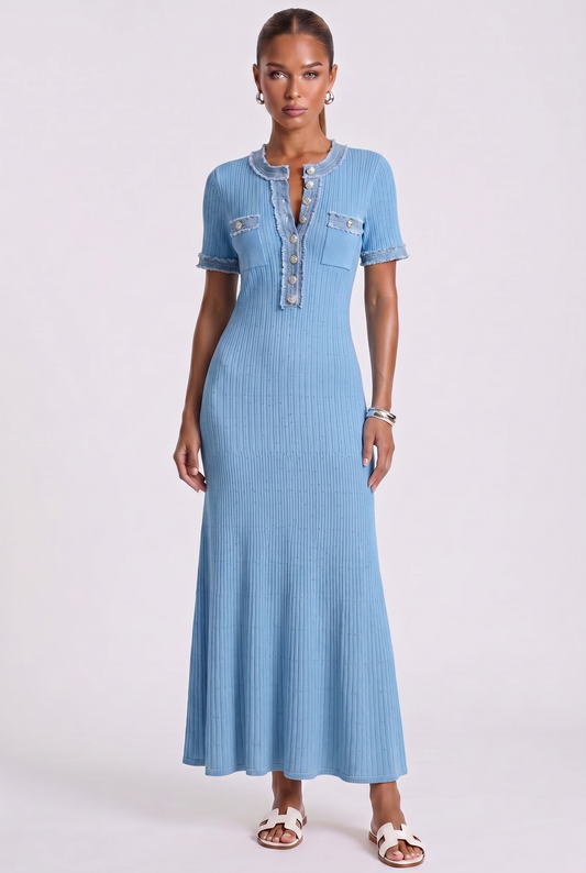 Siera Maxikleid - Blau