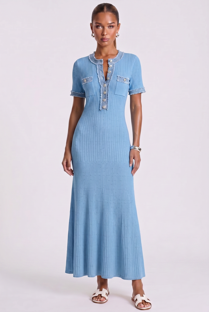 Siera Maxikleid - Blau
