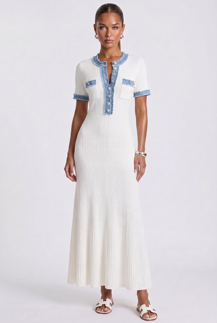 Siera Maxikleid - Weiß